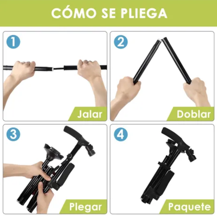 NeroPro™ – Bastón LED Anticaídas 4 en 1